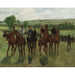Reproduction of the painting Les cavaliers - Edgar Degas