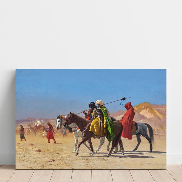Reproduction of the painting Les cavaliers traversent le désert - Jean-Léon Gérôme