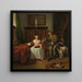 Les chasseurs présentent - Gabriel Metsu — framed artwork on a wall