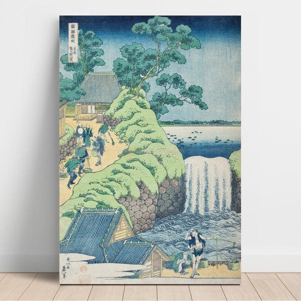 Reproduction of the painting of Les chutes d'Aoigaoka dans la capitale de l'Est - Katsushika Hokusai