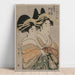 Reproduction of the painting of the Courtesans Kasugano and Utahama by Tamaya - Kitagawa Utamaro