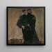 The Hermits - Egon Schiele — framed artwork on a wall