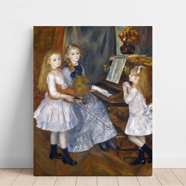 Reproduction of the painting Les filles de Catulle Mendès - Pierre-Auguste Renoir