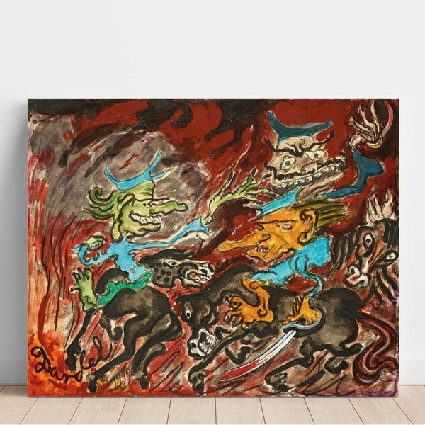 Reproduction of the painting Les hussards de la mort - Nils Dardel