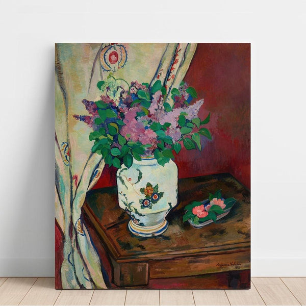Reproduction of the painting of the Lilacs and Camellias - Suzanne Valadon