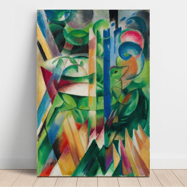 Reproduction of the painting Les petites chèvres de montagne - Franz Marc