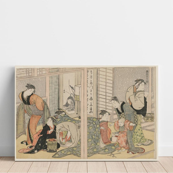 Reproduction of the painting Les plaisirs élégants des quatre saisons - Kitagawa Utamaro