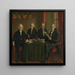 Les quatre principaux commissaires des travaux du port d'Amsterdam - Wybrand Hendriks — framed artwork on a wall