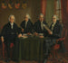 Les quatre principaux commissaires des travaux du port d'Amsterdam - Wybrand Hendriks — artwork view
