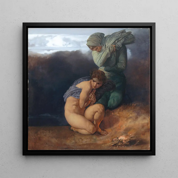 The Four Seasons: Winter - Rudolf Jettmar — framed artwork on a wall