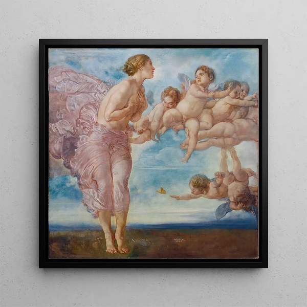 The Four Seasons: Spring - Rudolf Jettmar — framed artwork on a wall