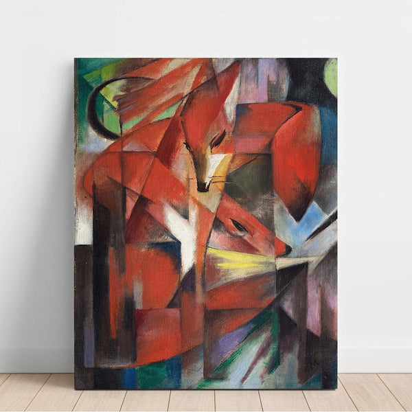 Reproduction of the painting The Foxes - Franz Marc
