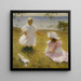 The Sisters - Frank Weston Benson — framed artwork on a wall