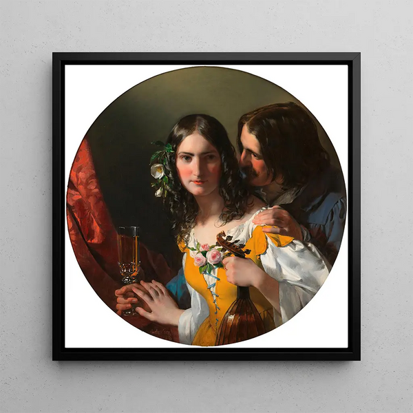 Les trois choses les plus délicieuses - Friedrich von Amerling — wall display of the artwork