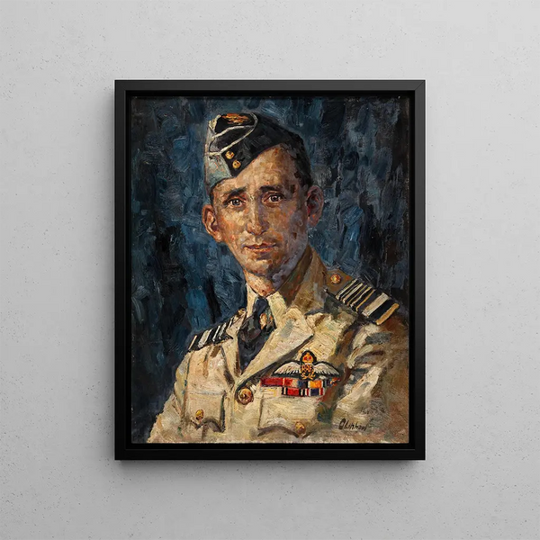 the Air Chief Marshal Sir Arthur Tedder - Leslie Oliphant — framed artwork on a wall