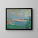 Beach Scene Painting - Leslie Prince Thompson — framed artwork on a wall