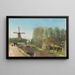 Au canal Hollande - Lesser Ury — framed artwork on a wall