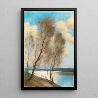 Spring Painting - Lesser Ury — framed artwork on a wall