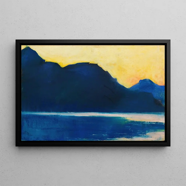 Lake Garda - Lesser Ury — framed artwork on a wall