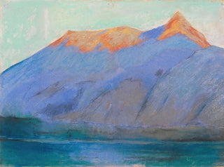 Lake Garda with view of Monte Baldo - Lesser Ury — artwork view