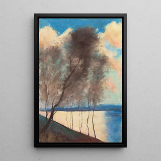 Motif du Grunewald - Lesser Ury — framed artwork on a wall