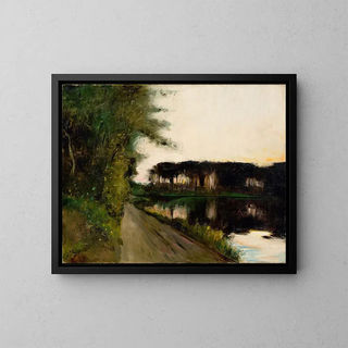Lac de Müritz - Lesser Ury — framed artwork on a wall