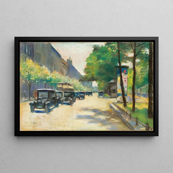 Unter den Linden, Berlin - Lesser Ury — framed artwork on a wall