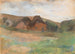 Landscape painting of a prairie with farms, Kstendorf - Lesser Ury — artwork view