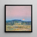 September Moonrise - Childe Hassam — framed artwork on a wall