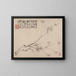Album de pruniers en fleurs - Li Fangying — framed artwork on a wall