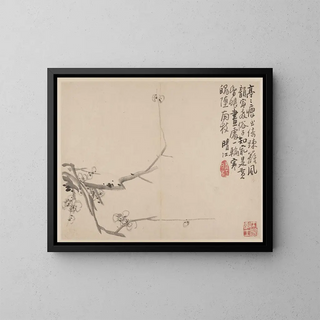 Album de pruniers en fleurs - Li Fangying — framed artwork on a wall