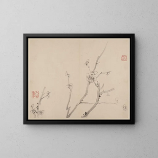 Album de pruniers en fleurs - Li Fangying — framed artwork on a wall