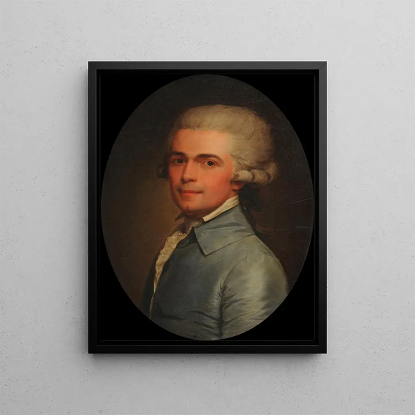 Self-portrait - Li Louis Prince Salbreux — framed artwork on a wall