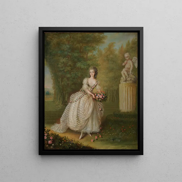 Mademoiselle Duthé - Li Louis Prince Salbreux — framed artwork on a wall