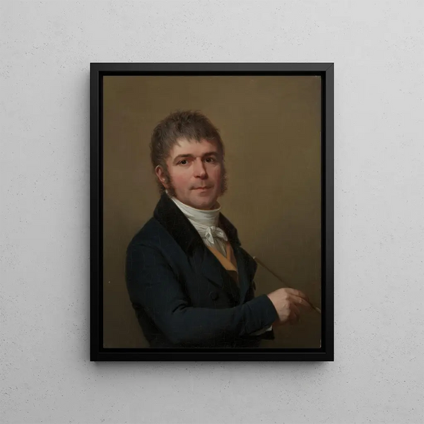 Self-portrait - Li Louis Prince Salbreux — framed artwork on a wall