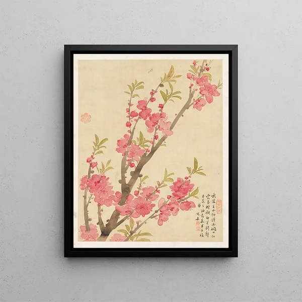 Flowers Pl. 01 - Liang Yuwei — framed artwork on a wall