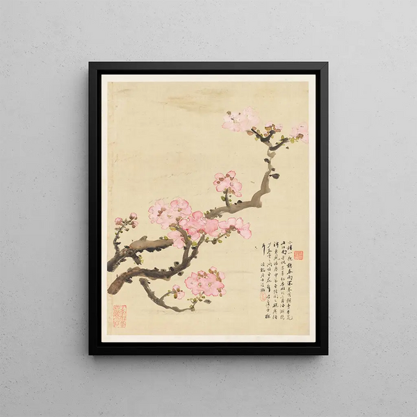 Flowers Pl. 02 - Liang Yuwei — framed artwork on a wall