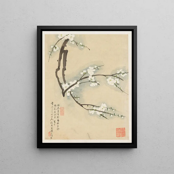 Flowers Pl12 - Liang Yuwei — framed artwork on a wall