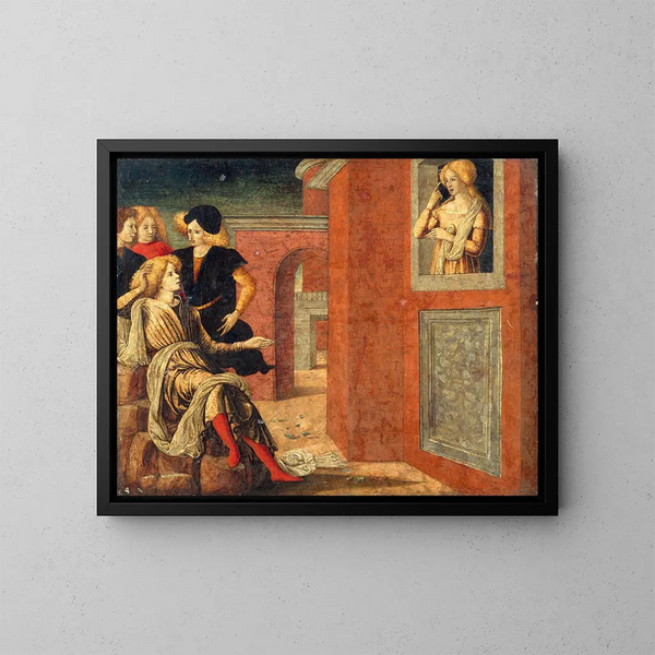 Scene of a New - Liberale da Verona — framed artwork on a wall