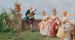 Venice painting, elegant company with San Giorgio Maggiore in the background - Licinio Barzanti — artwork view