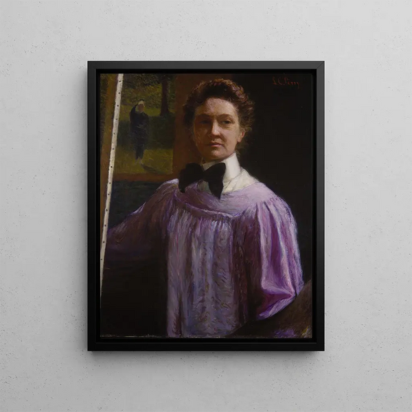 Self-portrait Painting - Lilla Cabot Perry — framed artwork on a wall