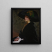 The Green Hat - Lilla Cabot Perry — framed artwork on a wall
