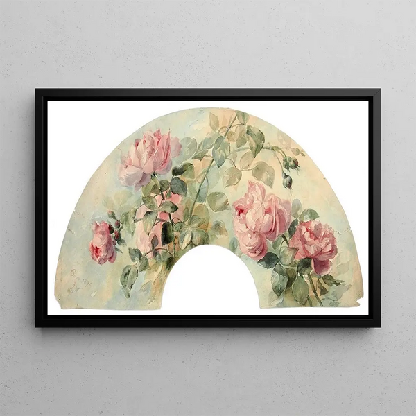 Sketch of foliage - Lilly Walther — framed artwork on a wall