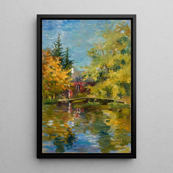Landscape Painting - Lilly Walther — framed artwork on a wall