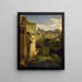 the Ruins of the Saint-Louis-du-Louvre Church and Longueville Hotel - Lina Jaunez — framed artwork on a wall