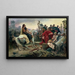 Vercingétorix surrendering at the feet of Julius Caesar - Lionel Royer — framed artwork on a wall