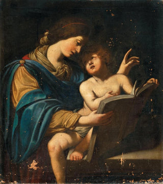 Lionello Spada - The Madonna teaching the Christ Child to read.webp