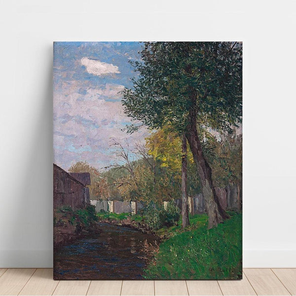 Reproduction of the painting Autumn Stream Bed Painting - Alfred Zoff