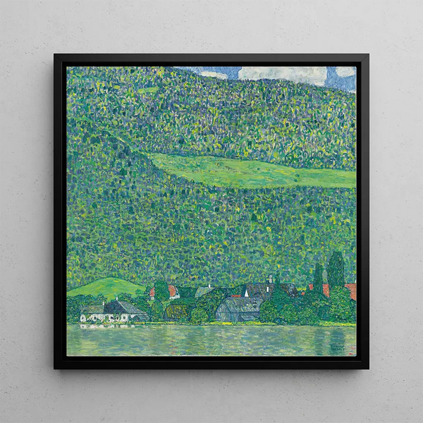 Litzlberg am Attersee - Gustav Klimt — framed artwork on a wall