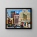 Rue South Akard - Lloyd Sargent — framed artwork on a wall